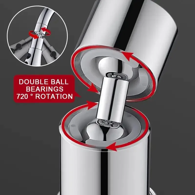 3 Spray Modes Faucet Aerator, 360 Degree Rotatable Faucet Sprayer Attachment, Kitchen Faucet Extender, Sink Sprayer Attachment