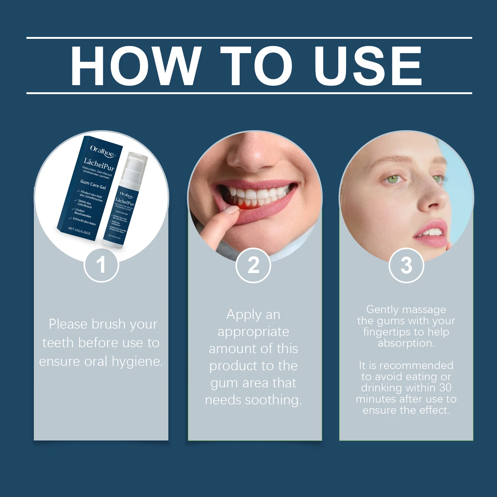 Rapid Gum Repair & Teeth Care Gel – Multi-Purpose Oral Serum for Tooth Sensitivity Stain and Tartar Removal and Deep Cleaning