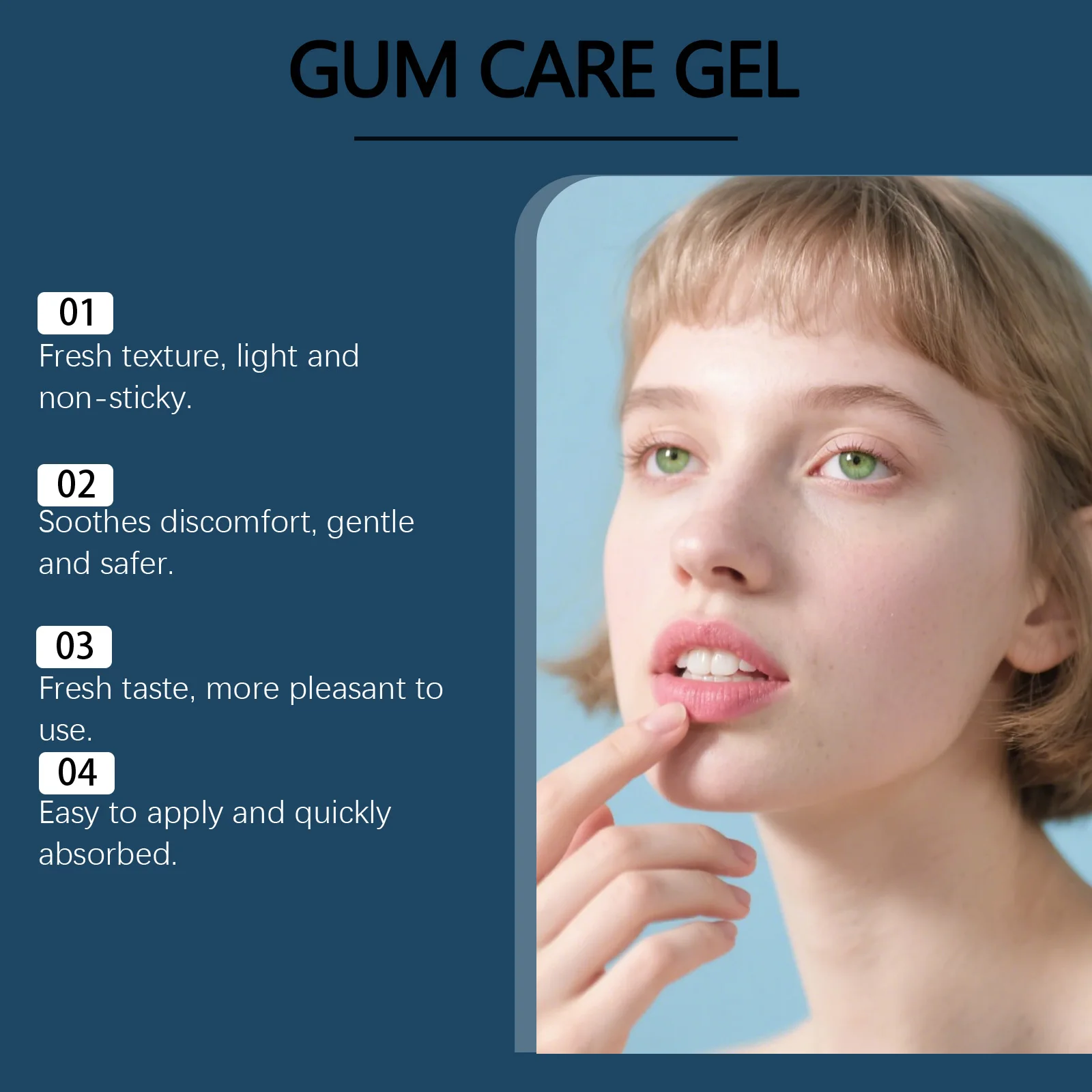 Rapid Gum Repair & Teeth Care Gel – Multi-Purpose Oral Serum for Tooth Sensitivity Stain and Tartar Removal and Deep Cleaning