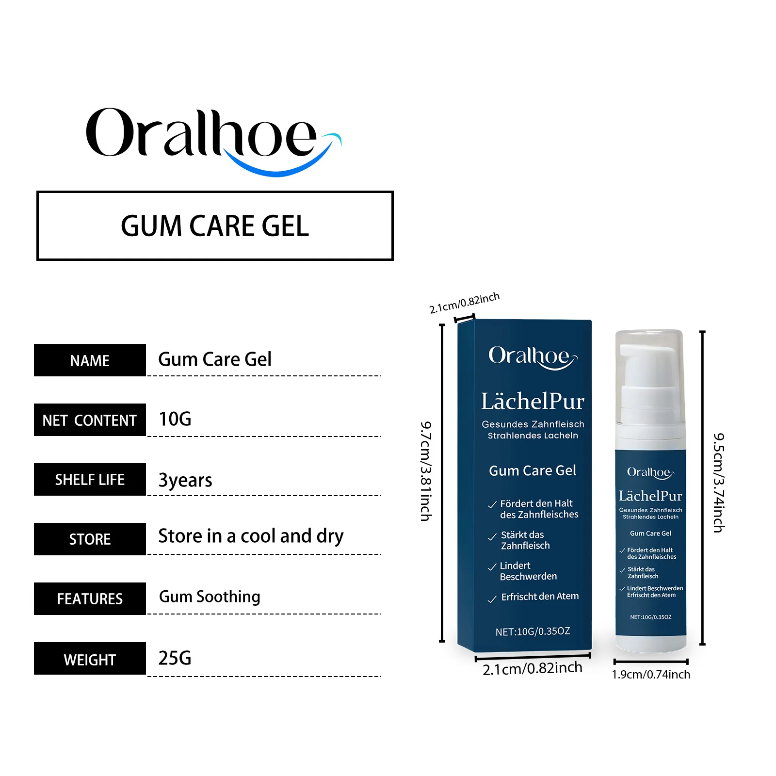Rapid Gum Repair & Teeth Care Gel – Multi-Purpose Oral Serum for Tooth Sensitivity Stain and Tartar Removal and Deep Cleaning