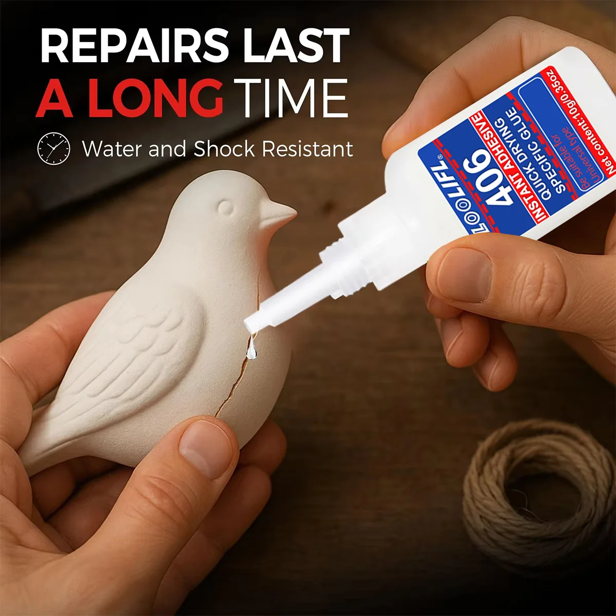 1-10Pcs 406 Super Glue Plastic Professional Adhesive Transparent Cyanoacrylate Glue Fast Drying Odorless Long Lasting Bonding