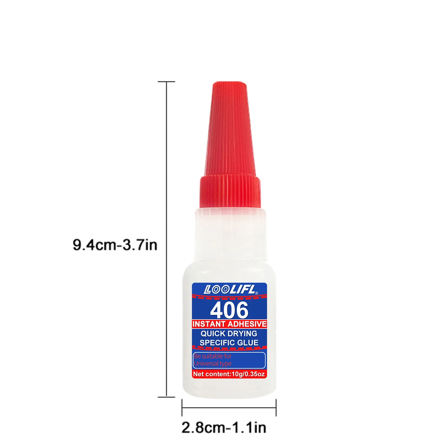 1-10Pcs 406 Super Glue Plastic Professional Adhesive Transparent Cyanoacrylate Glue Fast Drying Odorless Long Lasting Bonding