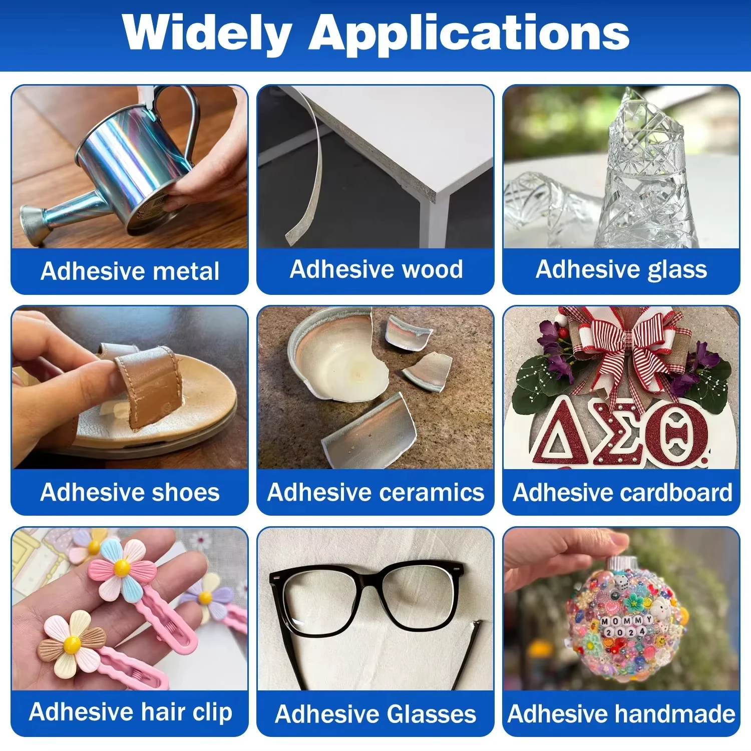 1-10Pcs 406 Super Glue Plastic Professional Adhesive Transparent Cyanoacrylate Glue Fast Drying Odorless Long Lasting Bonding