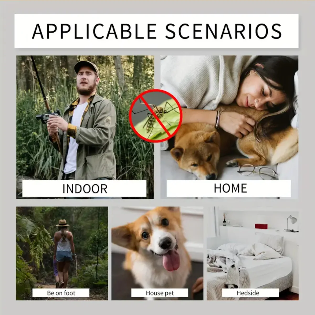 Lenovo Mosquito Repellent Wristband Ultrasonic Non-Chemical Sports Efficient Electronic Mosquito Killer Home Outdoor