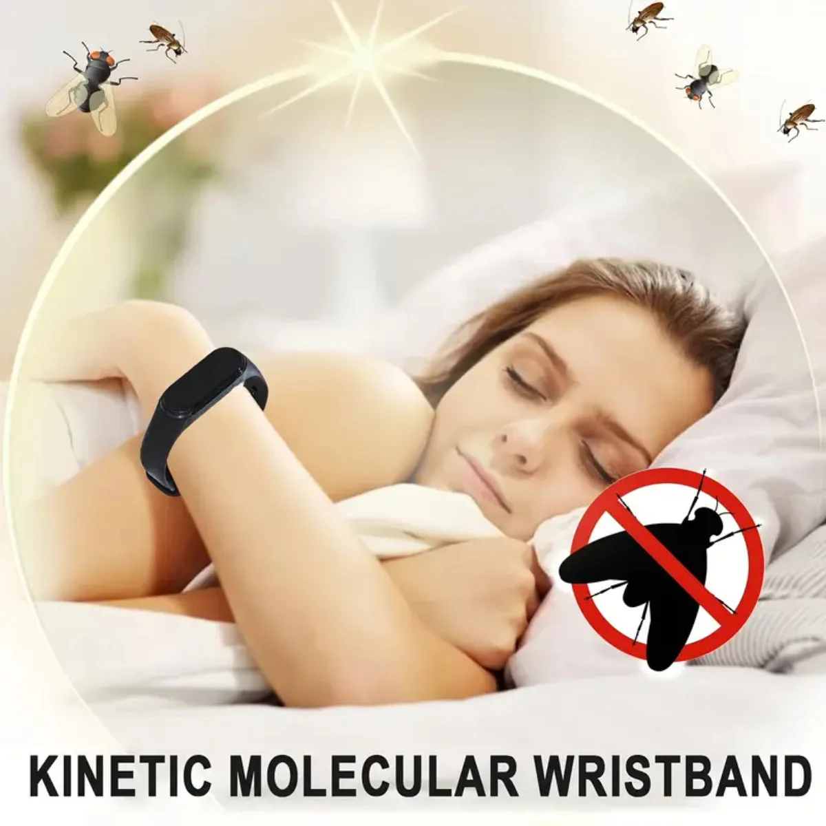 Lenovo Mosquito Repellent Wristband Ultrasonic Non-Chemical Sports Efficient Electronic Mosquito Killer Home Outdoor