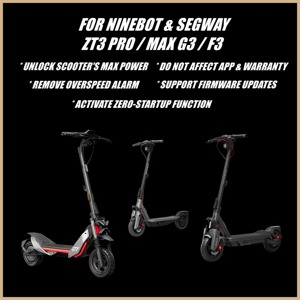 Speed Unlimiter for NINEBOT By SEGWAY MAX G3 ZT3 PRO F3 EU DE Electric Scooter Speed Limiter Release Device to Unlock Max Speed