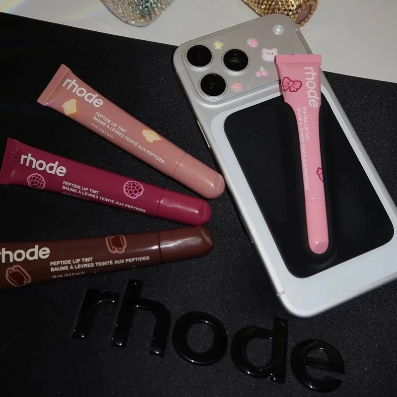 Hot Ribbon Toast Raspberry Espresso Lip Gloss Magnetic SNAP-ON LIP Case Holder for IPhone 17Air 16 15 Pro Max Plus Phone Cover