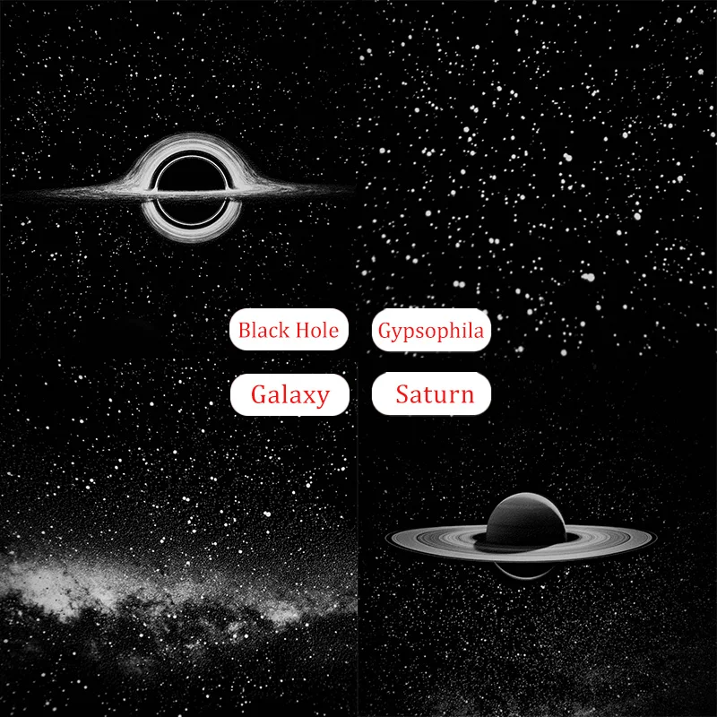 Galaxy Projector USB Night Light Car Mood Lights LED Starry Star Lamp Party Cool Stuff For Room Bedroom Home Gaming Decor