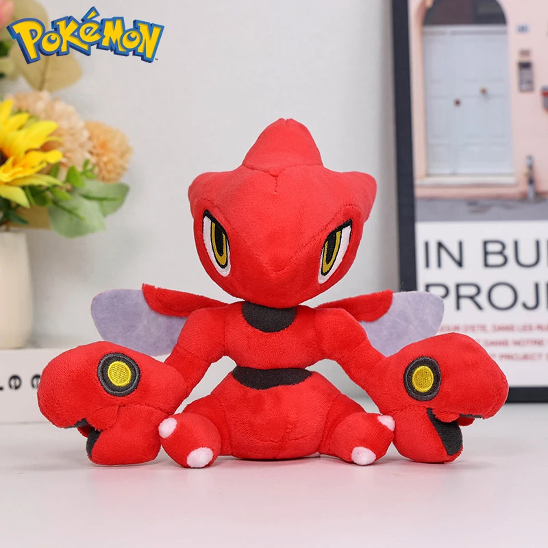 Pokemon Shiny Caterpie Butterfree Beedrill Plush Toys Kawaii Butterfree Ball Scizor Stuffed Animals Soft Peluche Dolls Gifts Kid