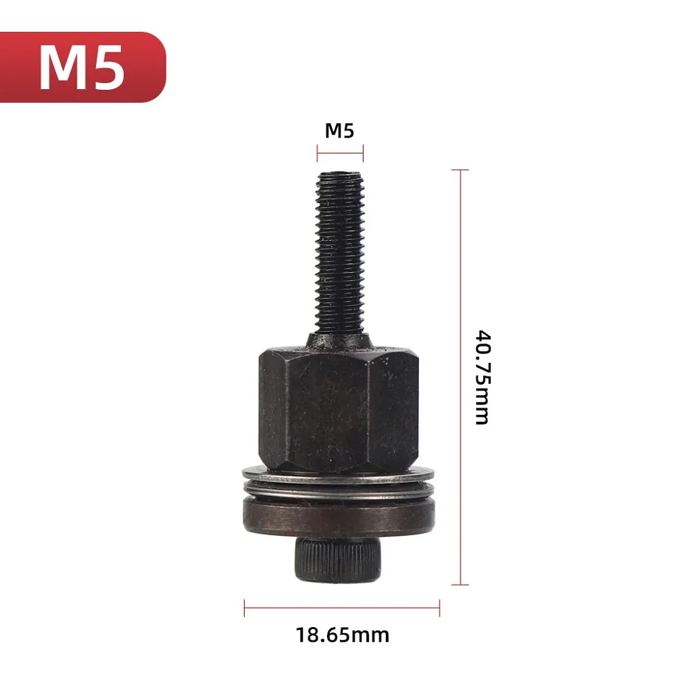 6pcs Hand Rivet Nut Kit Manual Riveter Tools Replacement Tip Mandrel Heads For Nuts M3 for M4 M5 M6 M8 M10 Without Steel Nut