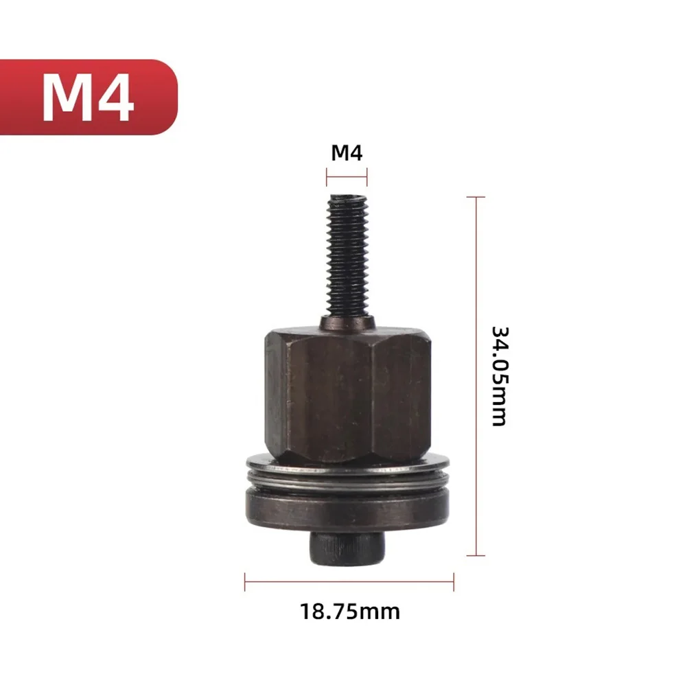 6pcs Hand Rivet Nut Kit Manual Riveter Tools Replacement Tip Mandrel Heads For Nuts M3 for M4 M5 M6 M8 M10 Without Steel Nut