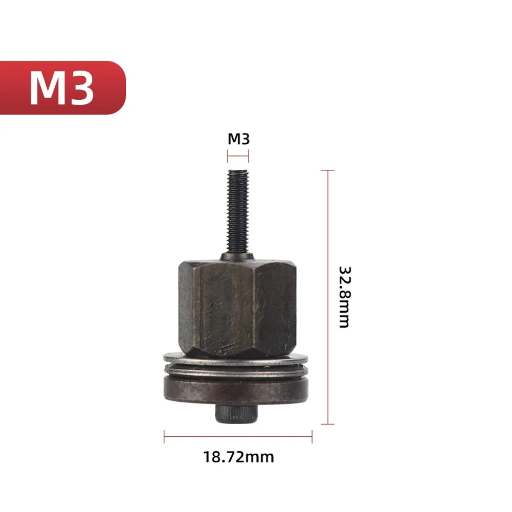 6pcs Hand Rivet Nut Kit Manual Riveter Tools Replacement Tip Mandrel Heads For Nuts M3 for M4 M5 M6 M8 M10 Without Steel Nut