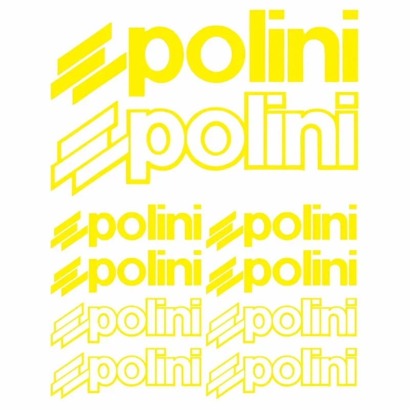1SET Polini Style Multi-color Waterproof Vinyl Sticker Set Decals for Motorcycle Scooter Car Engine Decor