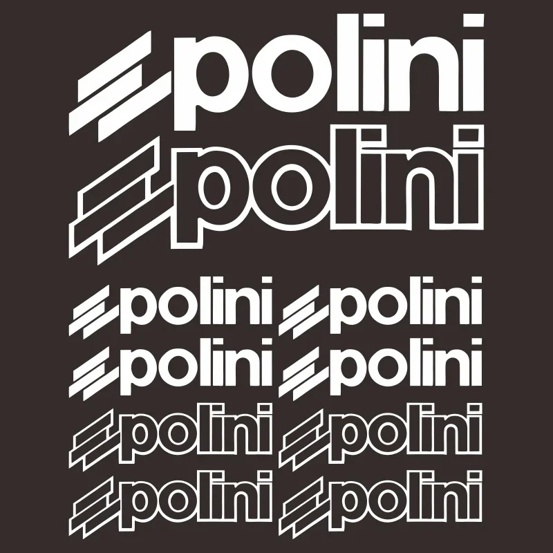1SET Polini Style Multi-color Waterproof Vinyl Sticker Set Decals for Motorcycle Scooter Car Engine Decor
