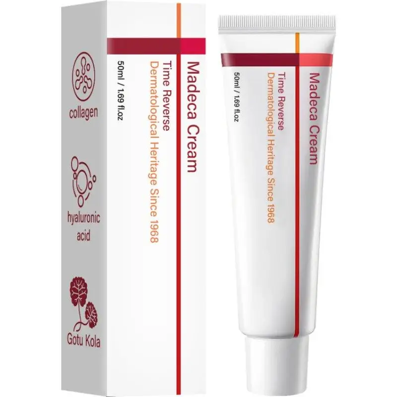 Korean Madeca Moisturizing Cream Collagen Hyaluronic Acid Gotu Kola Deep Hydration Reduces Fine Lines Time Anti Aging Cream 50ml