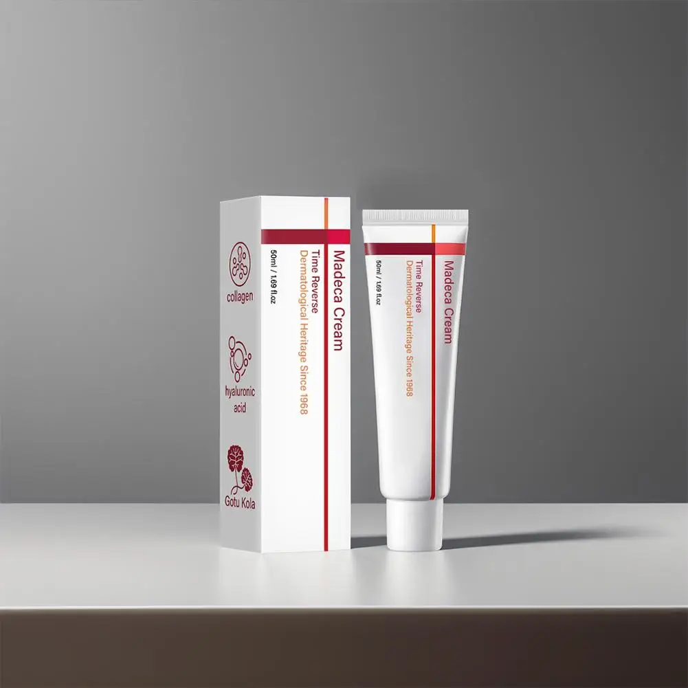 Korean Madeca Moisturizing Cream Collagen Hyaluronic Acid Gotu Kola Deep Hydration Reduces Fine Lines Time Anti Aging Cream 50ml