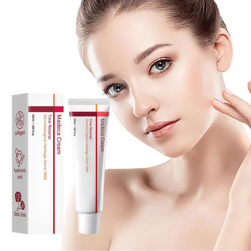 Korean Madeca Moisturizing Cream Collagen Hyaluronic Acid Gotu Kola Deep Hydration Reduces Fine Lines Time Anti Aging Cream 50ml
