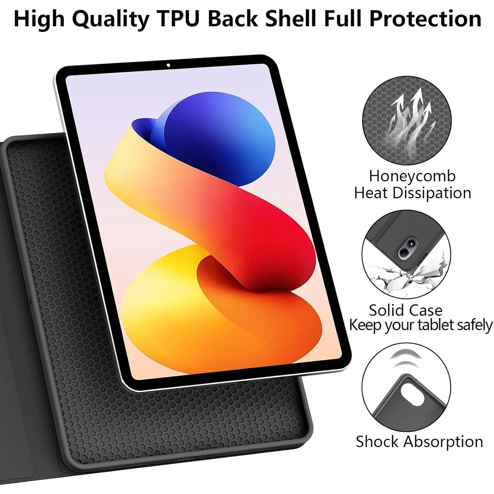 Case for Xiaomi Redmi Pad 2 Pro / Poco Pad M1 12.1 inch ,Detachable Bluetooth Keyboard for Redmi Pad Pro / Xiaomi Poco Pad 12.1