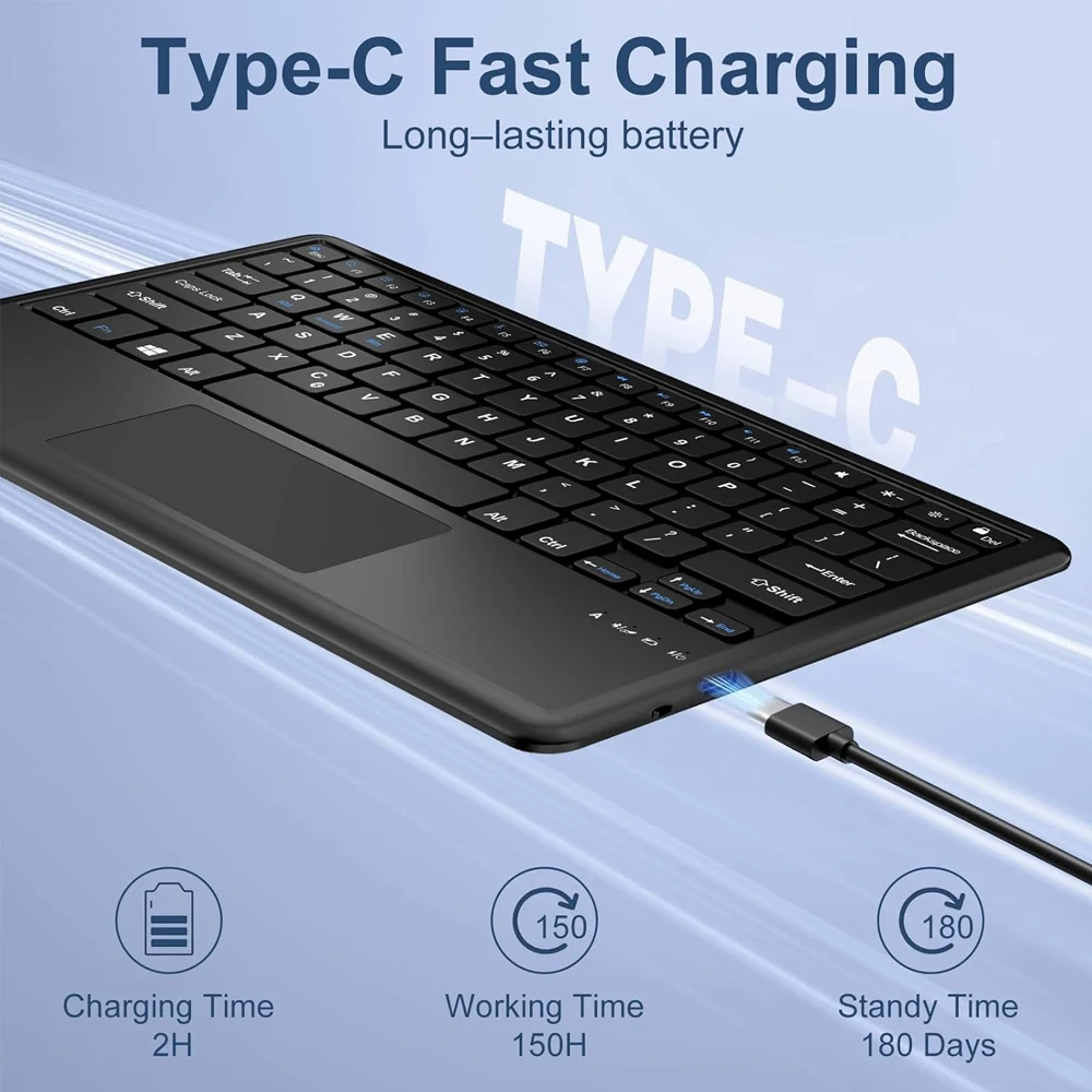 Case for Xiaomi Redmi Pad 2 Pro / Poco Pad M1 12.1 inch ,Detachable Bluetooth Keyboard for Redmi Pad Pro / Xiaomi Poco Pad 12.1