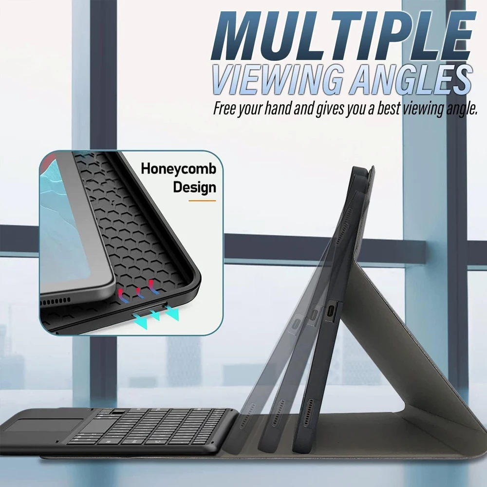 Case for Xiaomi Redmi Pad 2 Pro / Poco Pad M1 12.1 inch ,Detachable Bluetooth Keyboard for Redmi Pad Pro / Xiaomi Poco Pad 12.1