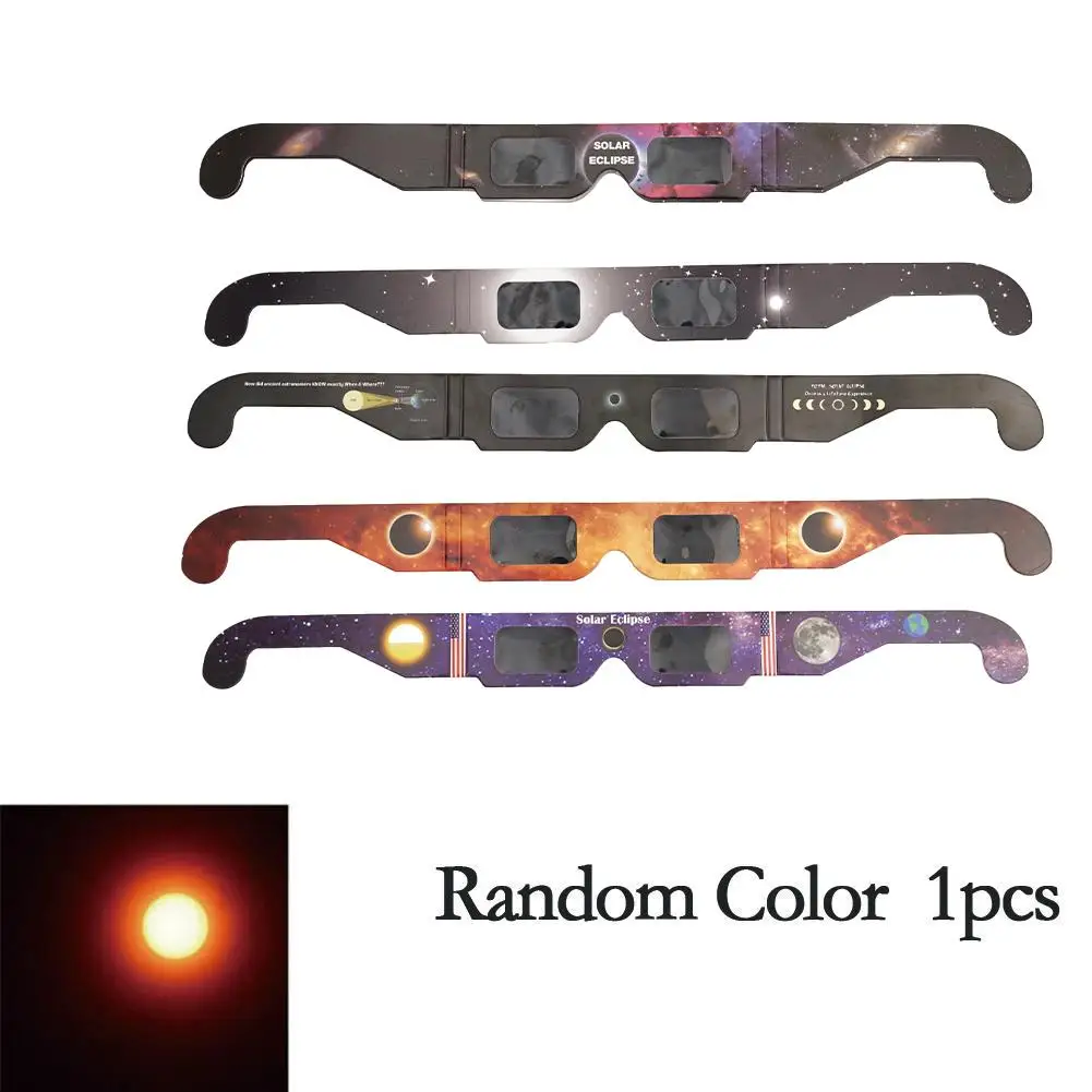 10/20/30/50/100Pcs Paper Solar Eclipse Glasses Safe For Direct Sun Viewing Observe Total Eclipses Partial Eclipse Wholesale