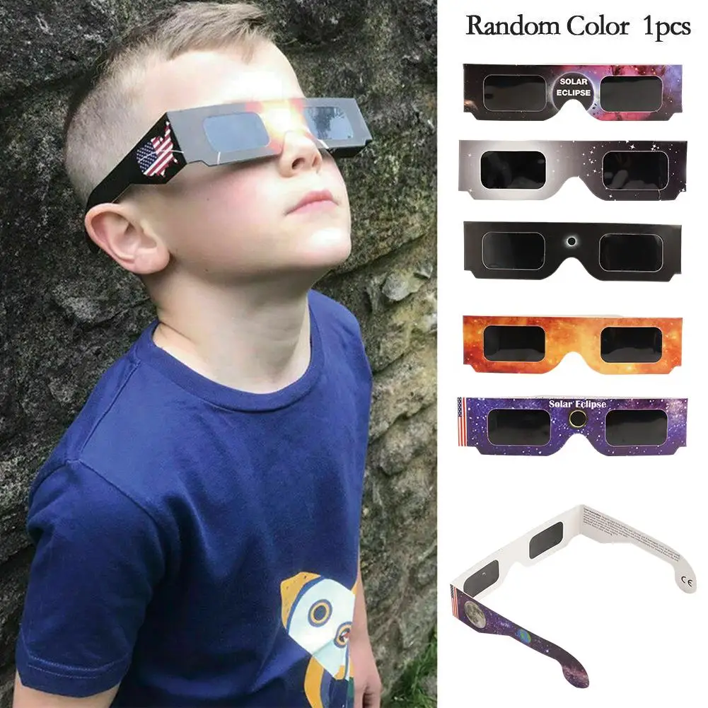 10/20/30/50/100Pcs Paper Solar Eclipse Glasses Safe For Direct Sun Viewing Observe Total Eclipses Partial Eclipse Wholesale