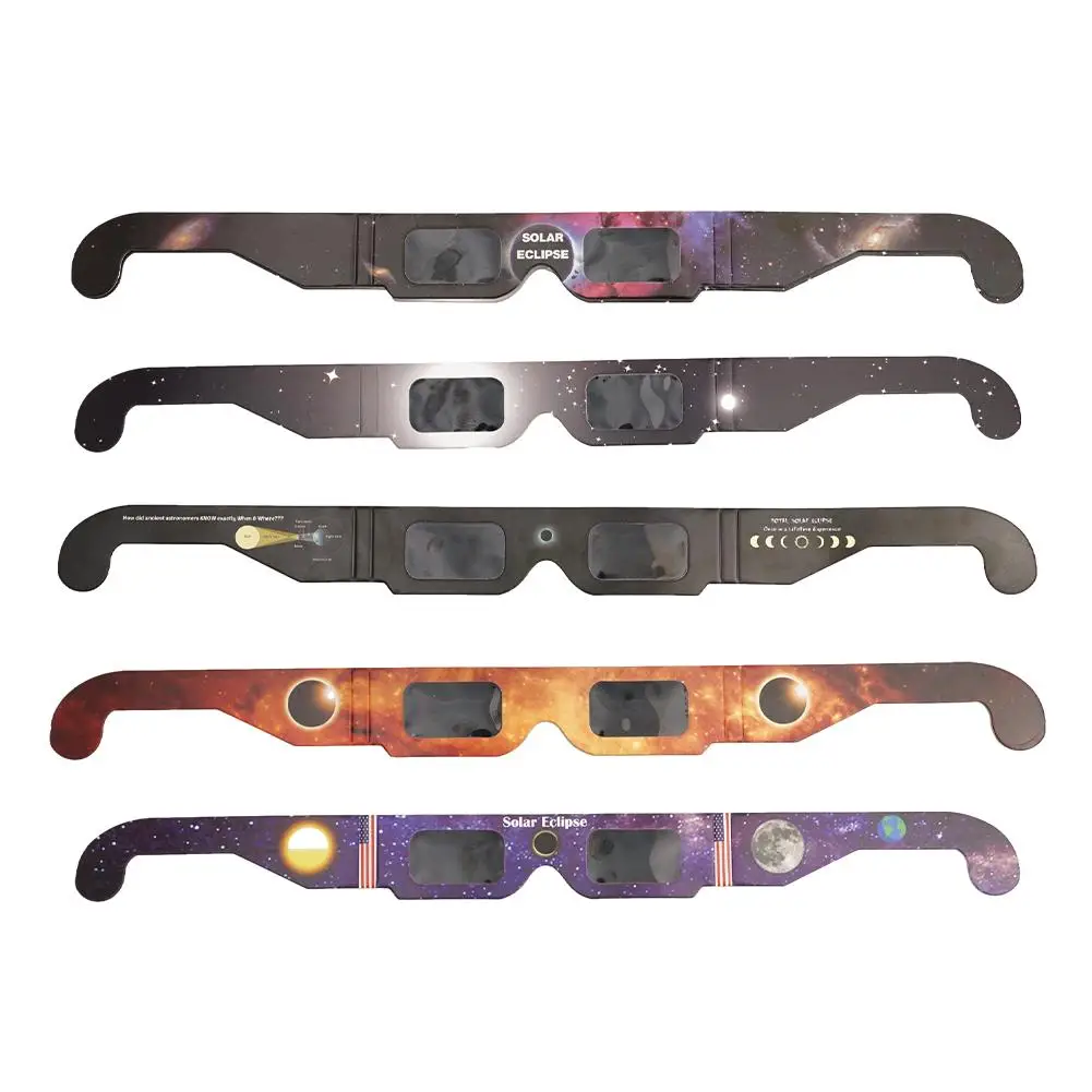 10/20/30/50/100Pcs Paper Solar Eclipse Glasses Safe For Direct Sun Viewing Observe Total Eclipses Partial Eclipse Wholesale