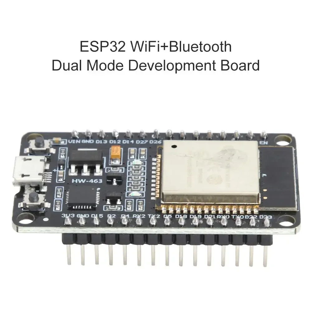 ESP32-WROOM-32U DevKitC WiFi Bluetooth IoT Development Board with 2.4G Antenna & Arduino+ Compatible for Wireless Programming