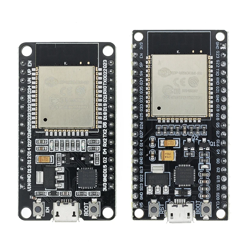 ESP32-WROOM-32U DevKitC WiFi Bluetooth IoT Development Board with 2.4G Antenna & Arduino+ Compatible for Wireless Programming