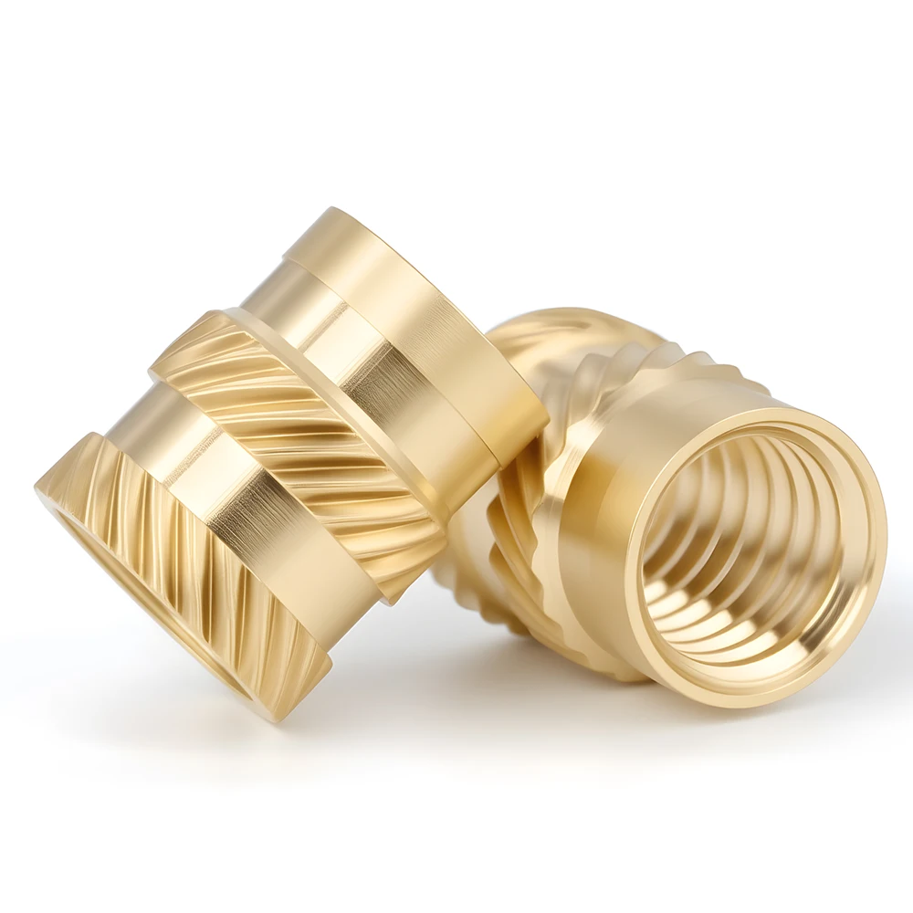 M2 M2.5 M3 M4 M5 M6 M8 Heat Set Threaded Insert Brass Nut Hot Melt Knurled Inserts Double Twill Embedment Copper Nuts 50-300pcs