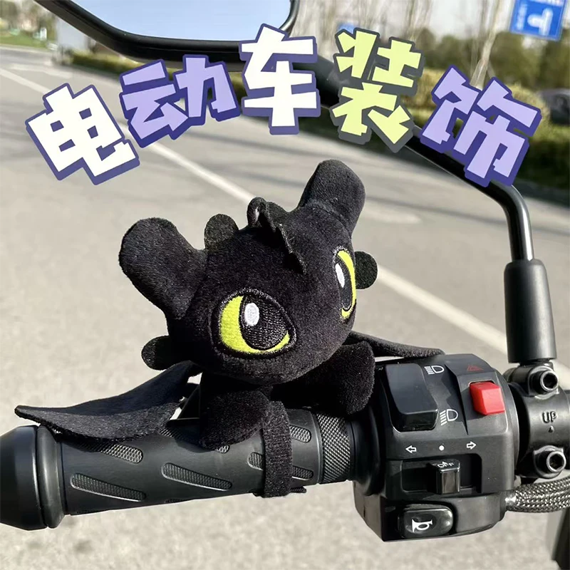 Toothless Doll Bicycle Decoration Cute Cartoon Bike Ornament Kawaii Toy Motorcycle Handlebar Body Decor Cycling Accessory Gift