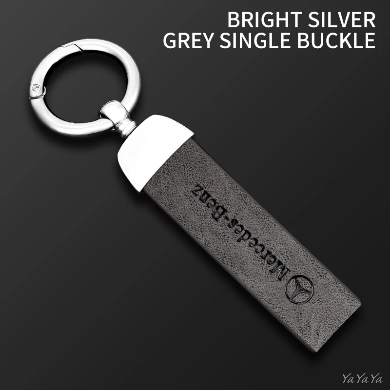 Metal Car Key Chain Auto Emblem Key Ring For Mercedes Benz AMG W203 W206 W220 W205 W211 W212 W201 W210 GLC GLK Accessories