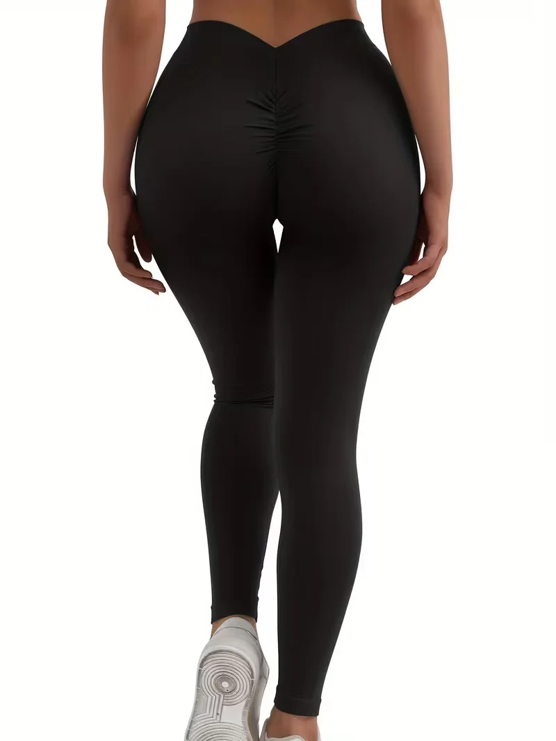 Sexy Design Yoga Leggings for Women, High Waist Butt Lifting Pants, Stretch Breathable Soft Slim Fit Workout Trousers