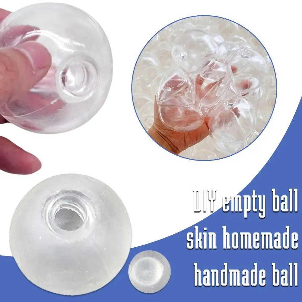 4/5/6CM Empty Water Ball Skin Stress Relieving Hand-made Empty Ball Shell DIY Ball Skin Toy Water Ball Filling Accessories