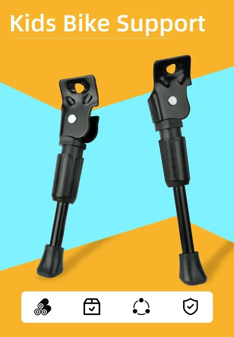 Bicycle Side Support Kids Bike Kickstand Parking Stand Foot Brace Children 12/14/16/18/20 Inch Foot Riding Accessories