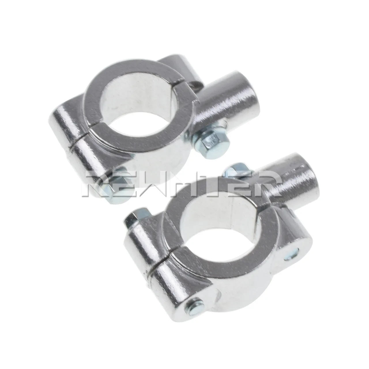 2PCS Black Silver Motorcycle Handlebar Mirror Mount Clamp Rear View Mirror Holder Bracket 22mm 10mm 8mm 10mm 25mm For Harley