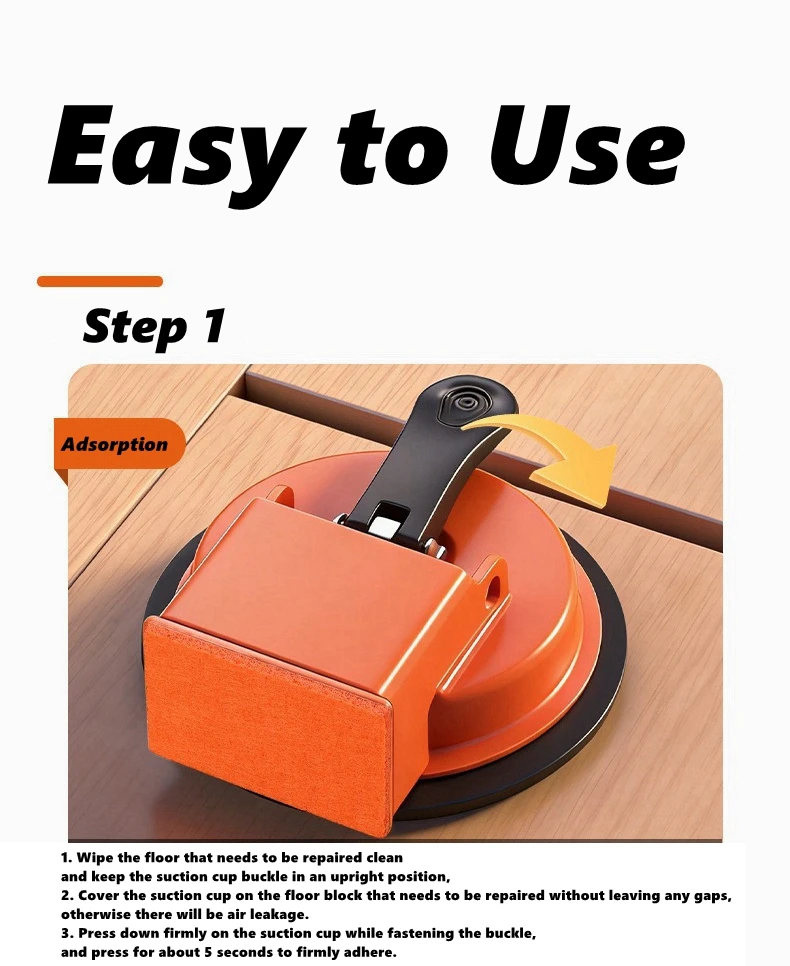 Floor Gap Repair Tool Suction Suction Cup Professional-Grade Seamless Joint Tool Suitable for Floor Installation Projects