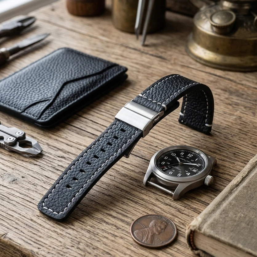 Soft Genuine Leather Smart Watch Band 18 20 22 24mm Women Men Cowhide Strap Brown Black Quick Release Watchband Bracelet