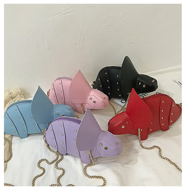 Triceratops Mini Crossbody Bag for Women Purses and Handbags Fashion Shoulder Chain Bag Clutch Chic Girl's Designer Bags 2023