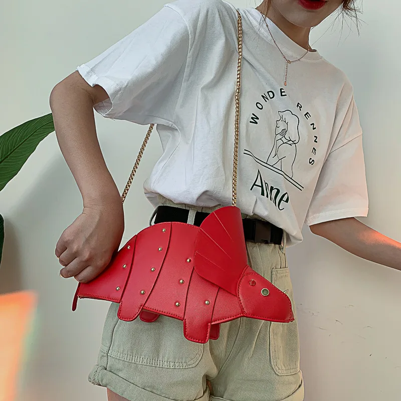 Triceratops Mini Crossbody Bag for Women Purses and Handbags Fashion Shoulder Chain Bag Clutch Chic Girl's Designer Bags 2023