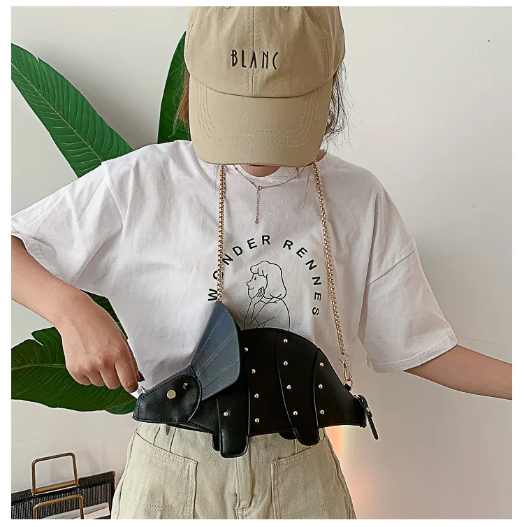 Triceratops Mini Crossbody Bag for Women Purses and Handbags Fashion Shoulder Chain Bag Clutch Chic Girl's Designer Bags 2023