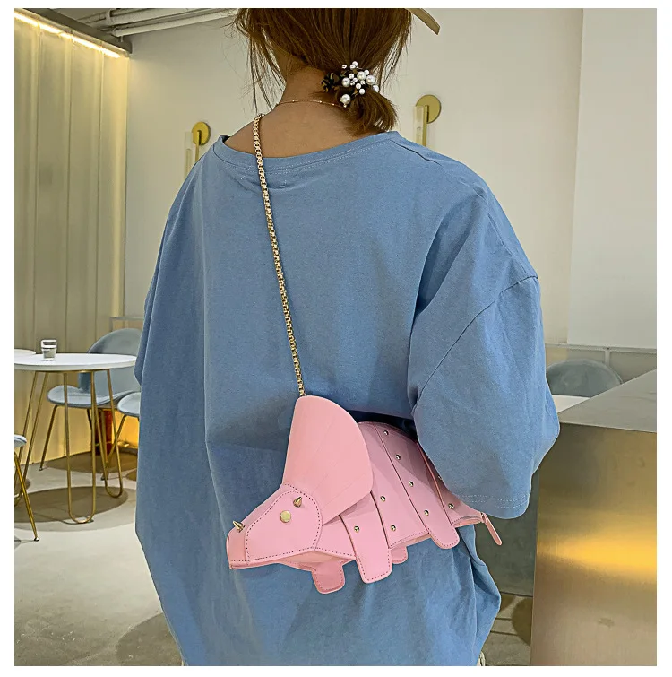 Triceratops Mini Crossbody Bag for Women Purses and Handbags Fashion Shoulder Chain Bag Clutch Chic Girl's Designer Bags 2023