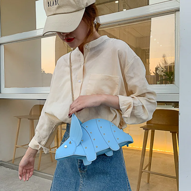 Triceratops Mini Crossbody Bag for Women Purses and Handbags Fashion Shoulder Chain Bag Clutch Chic Girl's Designer Bags 2023