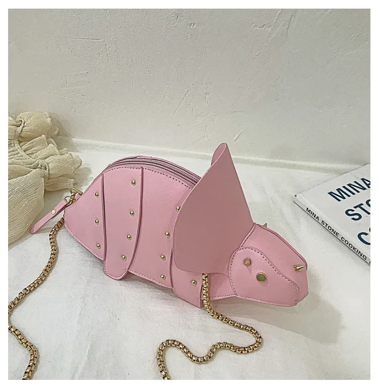 Triceratops Mini Crossbody Bag for Women Purses and Handbags Fashion Shoulder Chain Bag Clutch Chic Girl's Designer Bags 2023