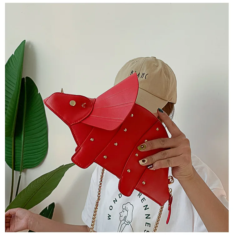 Triceratops Mini Crossbody Bag for Women Purses and Handbags Fashion Shoulder Chain Bag Clutch Chic Girl's Designer Bags 2023