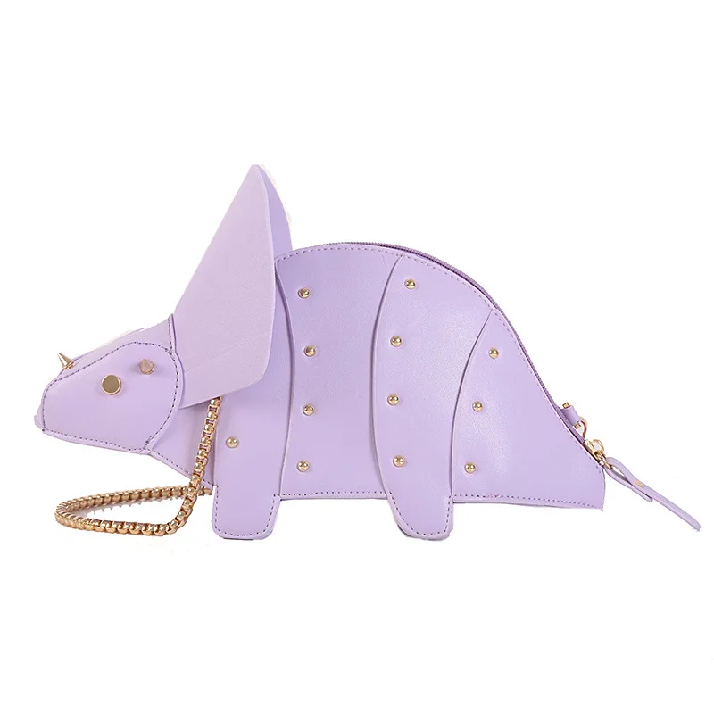 Triceratops Mini Crossbody Bag for Women Purses and Handbags Fashion Shoulder Chain Bag Clutch Chic Girl's Designer Bags 2023