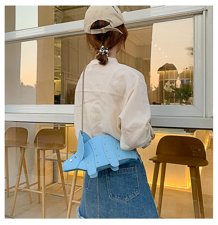 Triceratops Mini Crossbody Bag for Women Purses and Handbags Fashion Shoulder Chain Bag Clutch Chic Girl's Designer Bags 2023