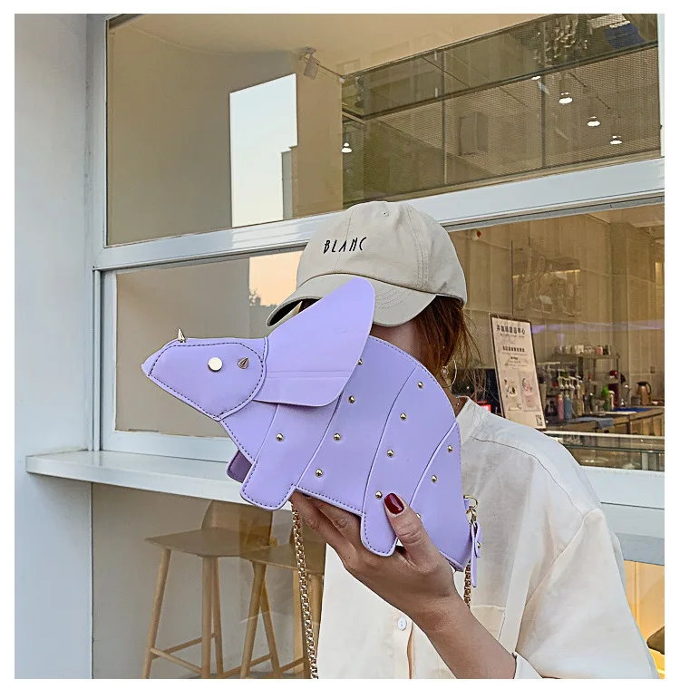 Triceratops Mini Crossbody Bag for Women Purses and Handbags Fashion Shoulder Chain Bag Clutch Chic Girl's Designer Bags 2023
