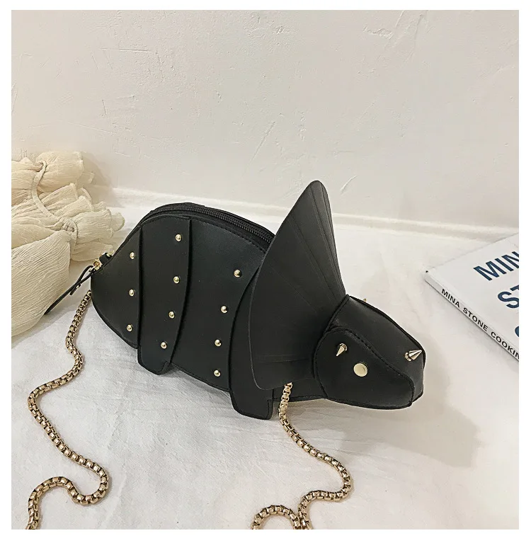 Triceratops Mini Crossbody Bag for Women Purses and Handbags Fashion Shoulder Chain Bag Clutch Chic Girl's Designer Bags 2023