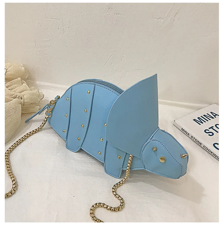 Triceratops Mini Crossbody Bag for Women Purses and Handbags Fashion Shoulder Chain Bag Clutch Chic Girl's Designer Bags 2023